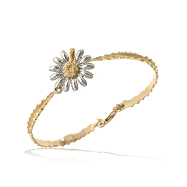Bracciale margherita grande oro giallo bianco e rosa carlo izzo gioielli jewelry3 copia