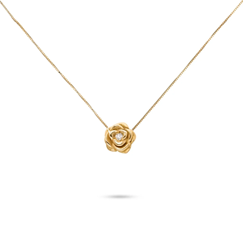 Collana rosa mini oro giallo oro bianco carlo izzo gioielli jewelry2 copia
