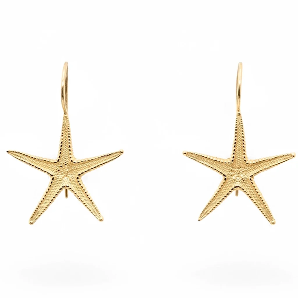 Orecchini stelle mediterranea oro giallo bianco izzo carlo jewelry siracusa2 copia