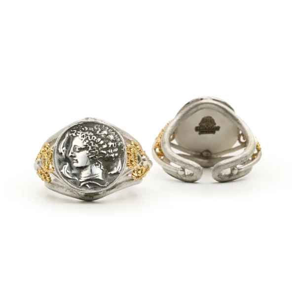 Anello 2 filigry monete argento siracusa carlo izzo gioielli jewelry1
