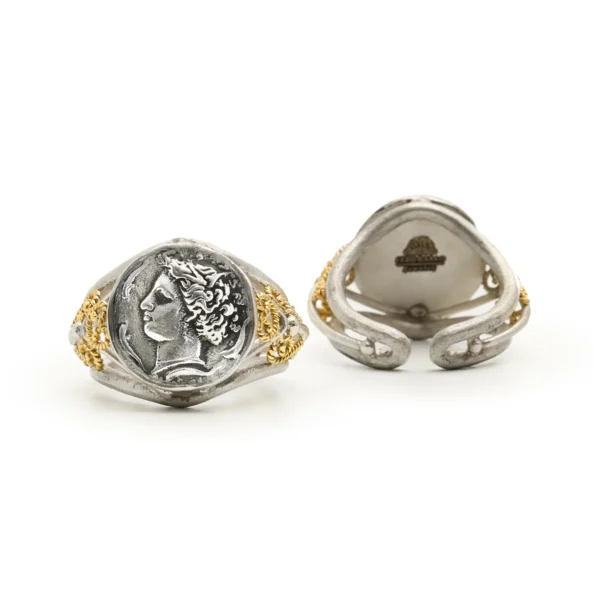 Anello 2 filigry monete argento siracusa carlo izzo gioielli jewelry3