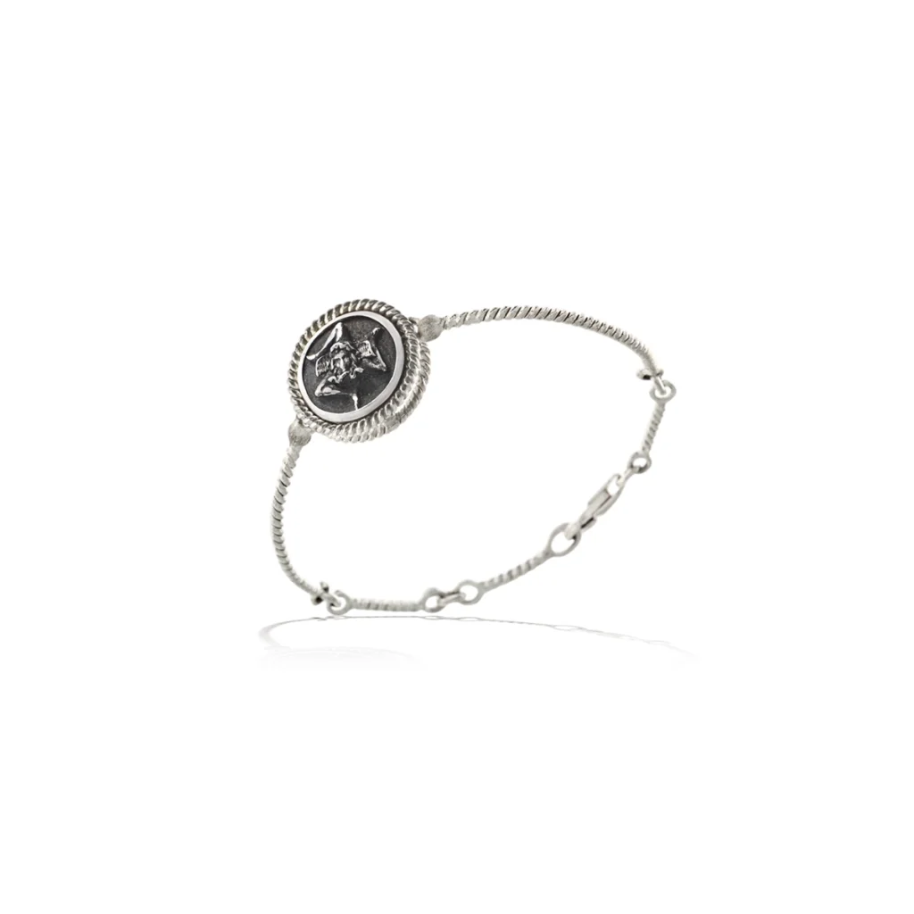 Bracciale trinacria argento carlo izzo gioielli jewelry