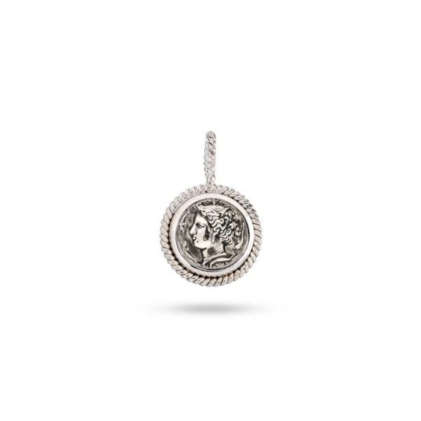 Ciondolo bubbles moneta siracusa aretusa argento carlo izzo gioielli jewelry4