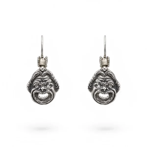Orecchini maschera 5 grande argento carlo izzo gioielli jewelry4