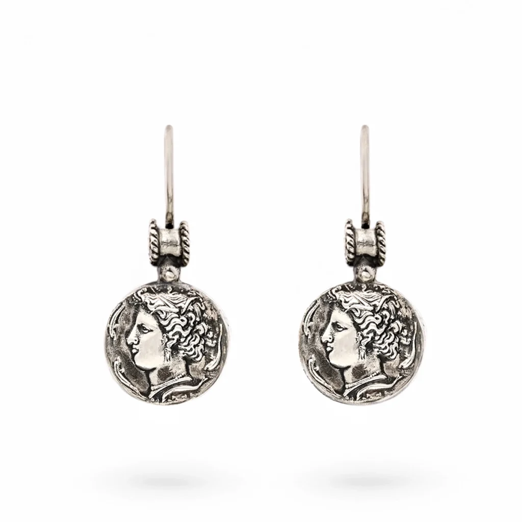 Orecchini monete siracusa argento carlo izzo gioielli jewelry1 copia