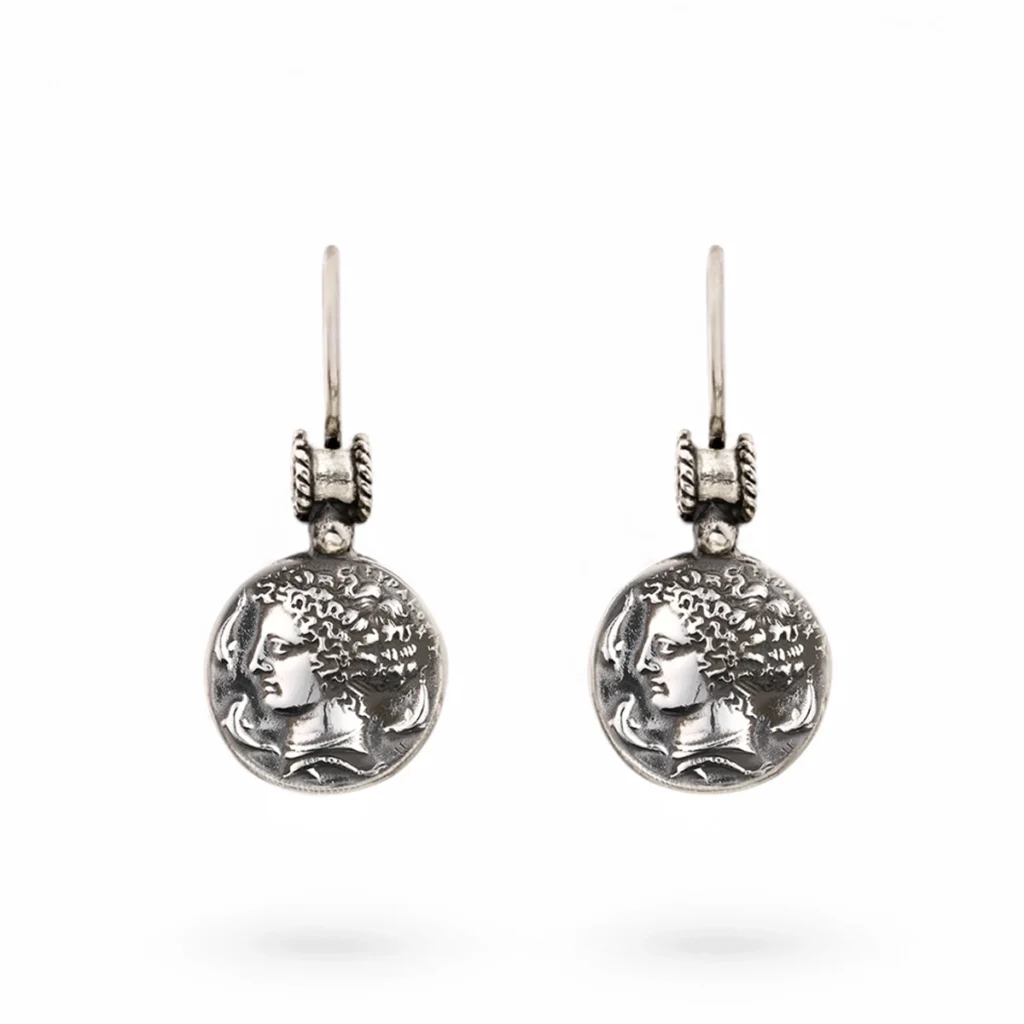 Orecchini monete siracusa argento carlo izzo gioielli jewelry2 copia