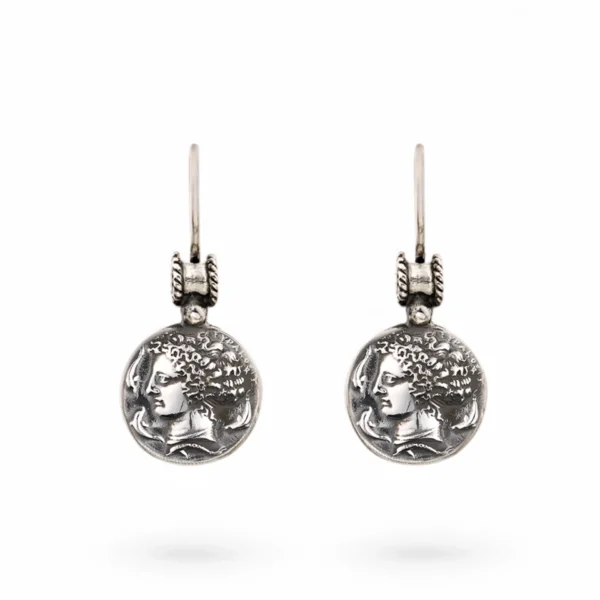 Orecchini monete siracusa argento carlo izzo gioielli jewelry2 copia