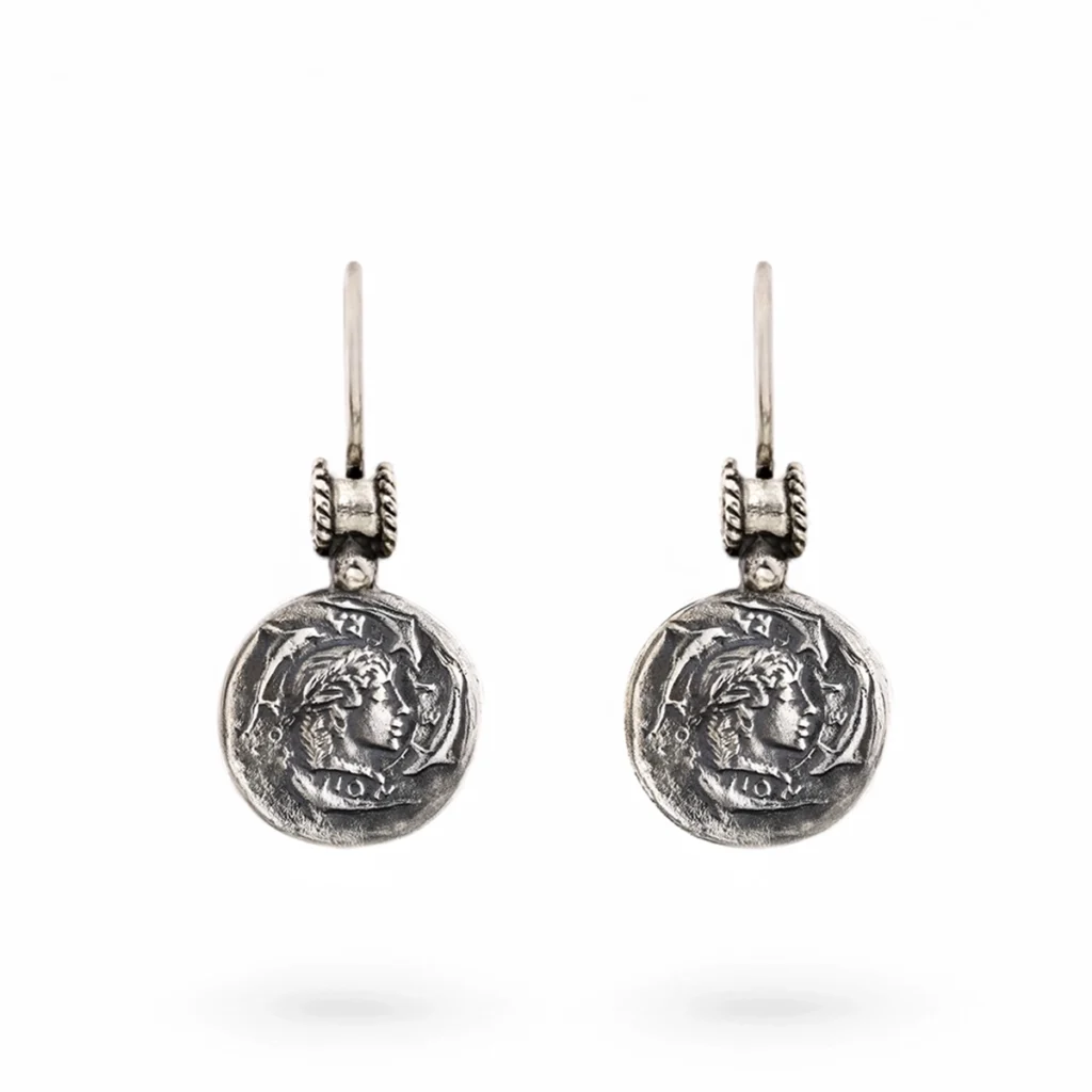 Orecchini monete siracusa argento carlo izzo gioielli jewelry3 copia