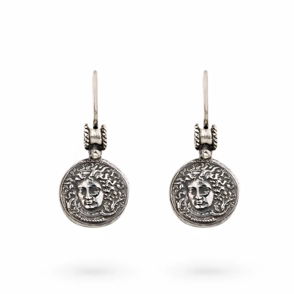 Orecchini monete siracusa argento carlo izzo gioielli jewelry4 copia