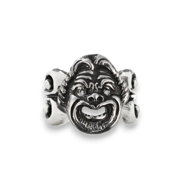 Anello maschera piccola argento carlo izzo gioielli jewelry4