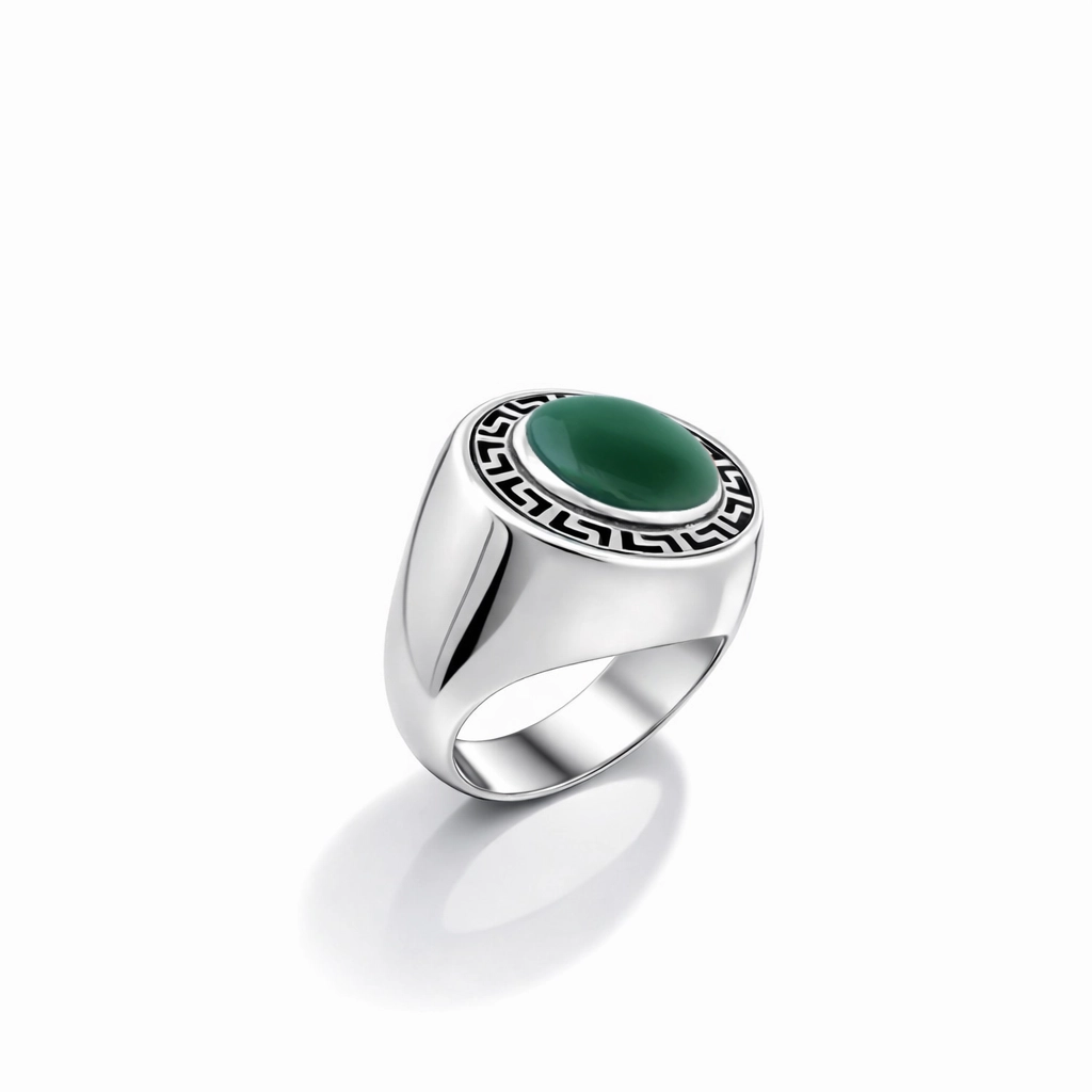 Anello ornamenta agata verde izzo carlo jewelry gioielli siracusa ortigia