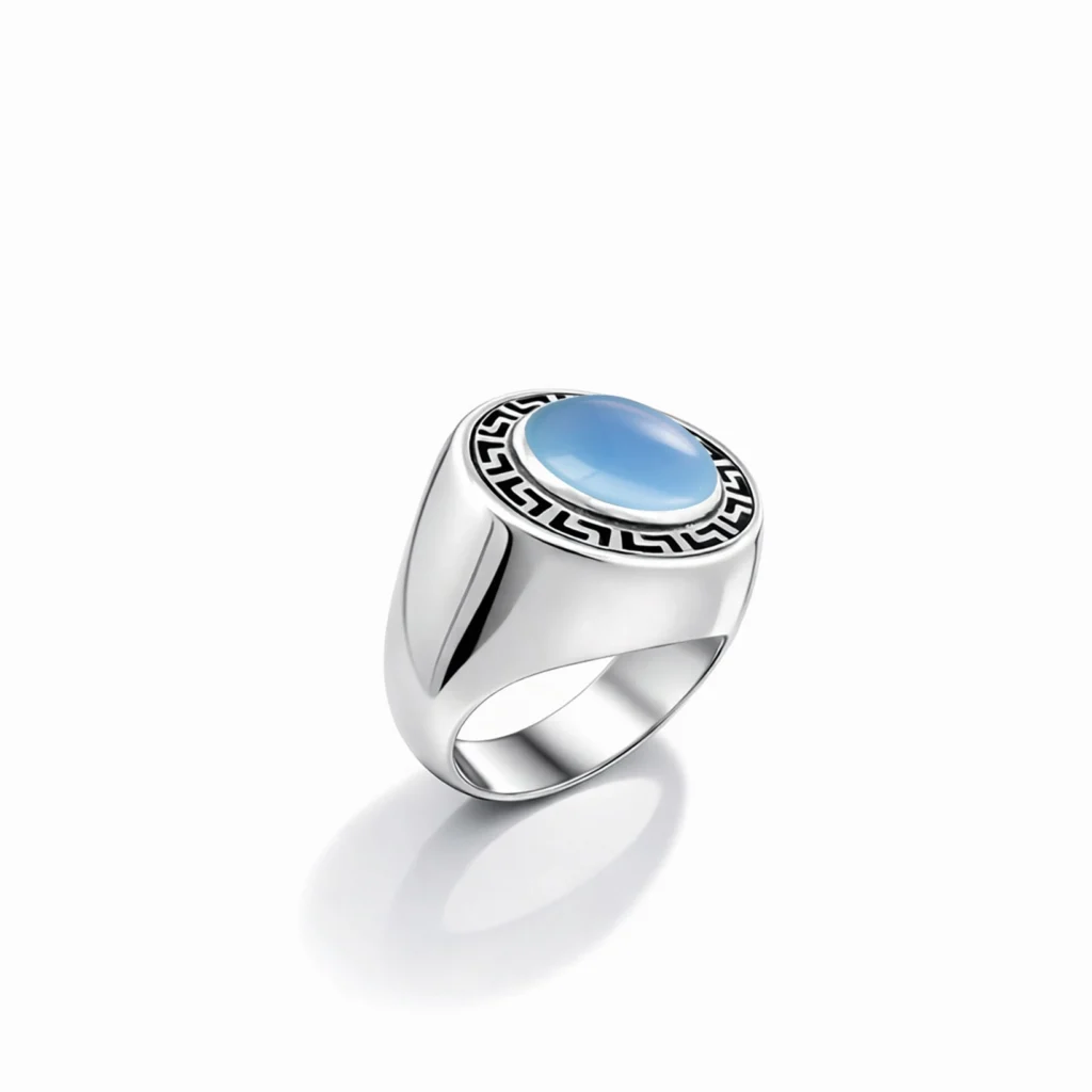 Anello ornamenta calcedonio izzo carlo jewelry