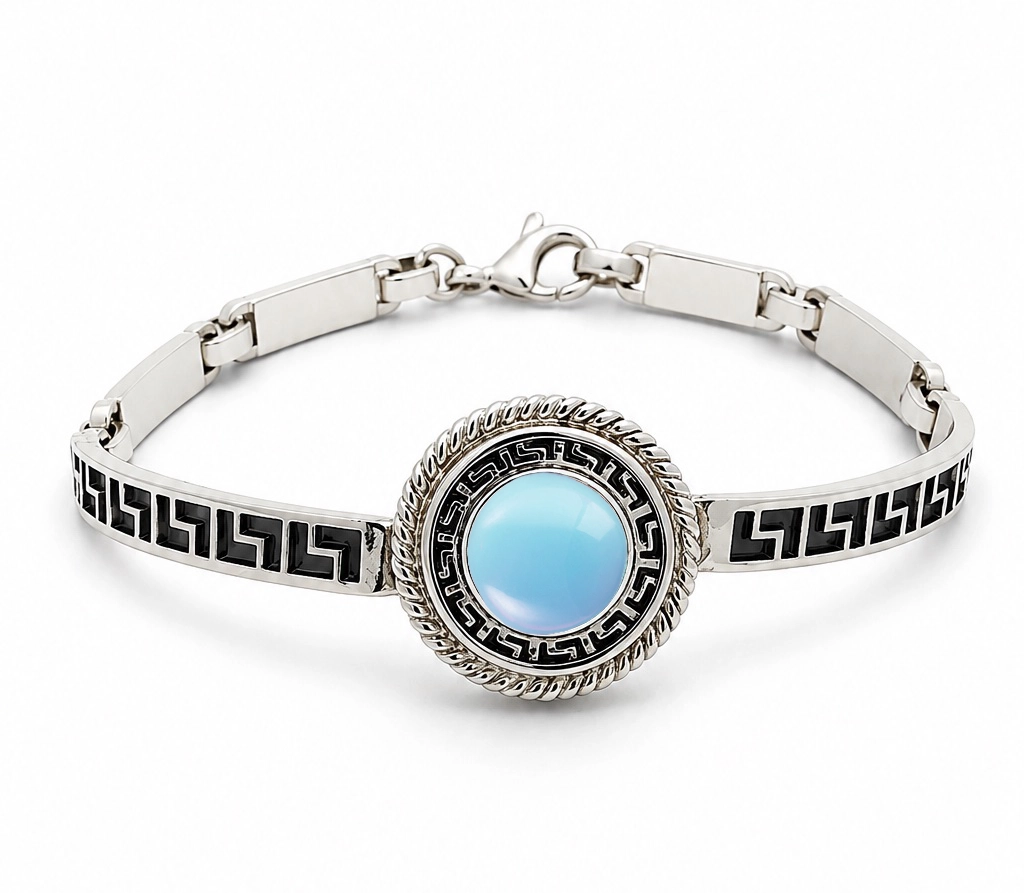 Bracciale calcedonio ornamenta
