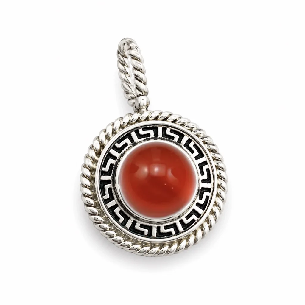 Ciondolo ornamenta greca corniola izzo carlo jewelry gioielli