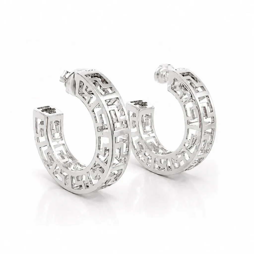 Orecchini izzo carlo jewelry ornamenta greca cerchio