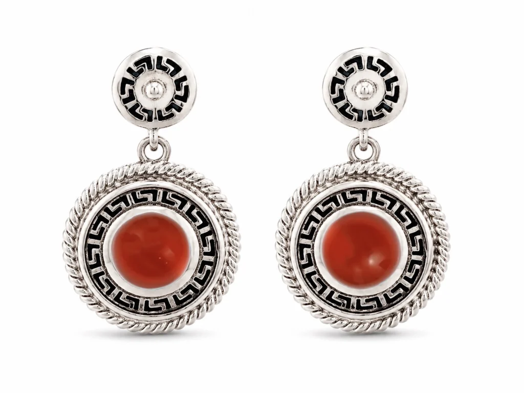 Orecchini ornamenta corniola izzo carlo jewelry gioielli siracusa
