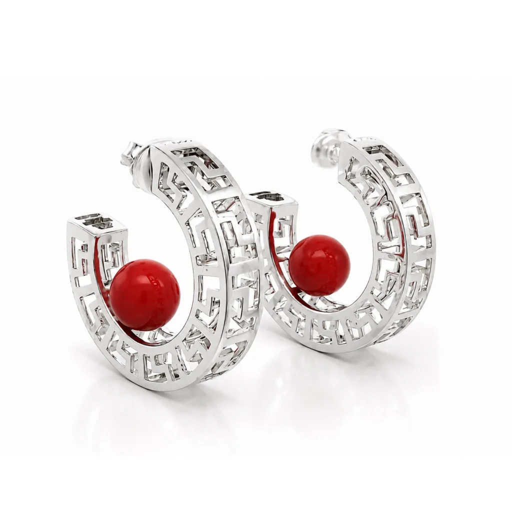 Orecchini ornamenta greca cerchio izzo carlo gioielli jewelry