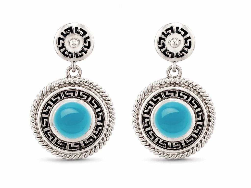 Orecchini ornamenta turchese izzo carlo jewelry siracusa